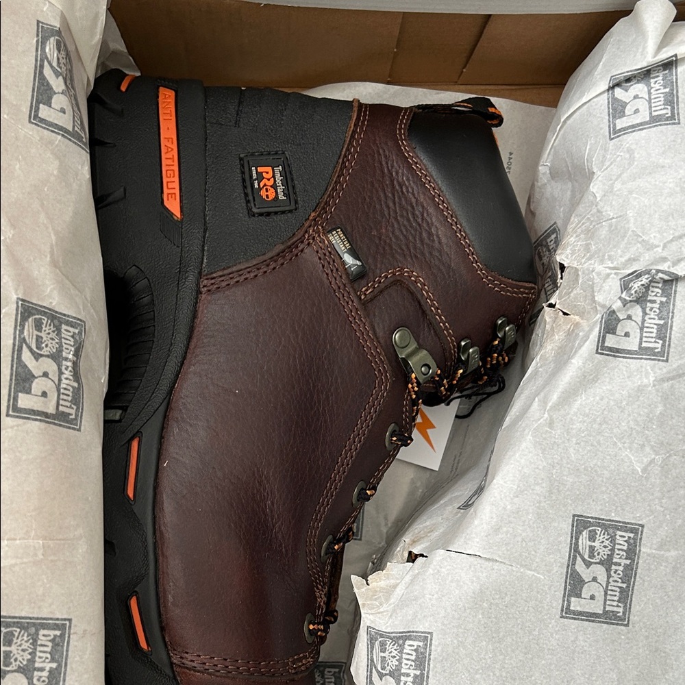 Timberland PRO Men's Dark Brown and Black Boots
